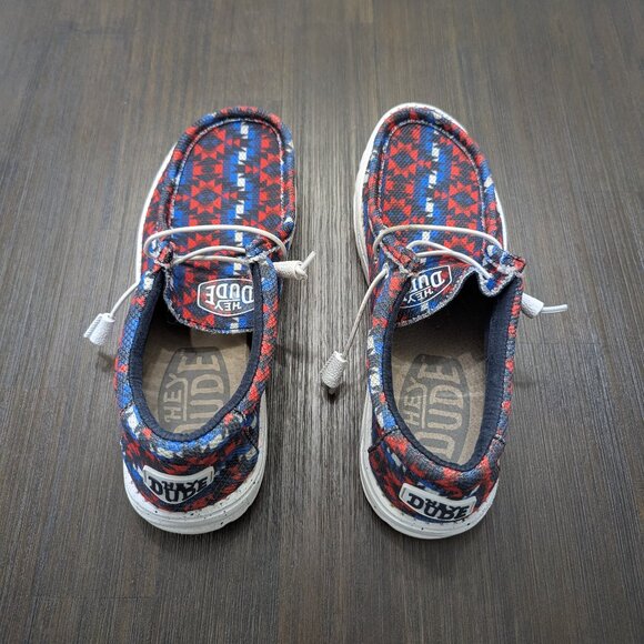 Hey Dude | Wally Sox Capitol Shoe | Unisex | Southwestern/Aztec Print - Picture 6 of 8